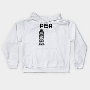 Not So Leaning Tower of Pisa Kids Hoodie